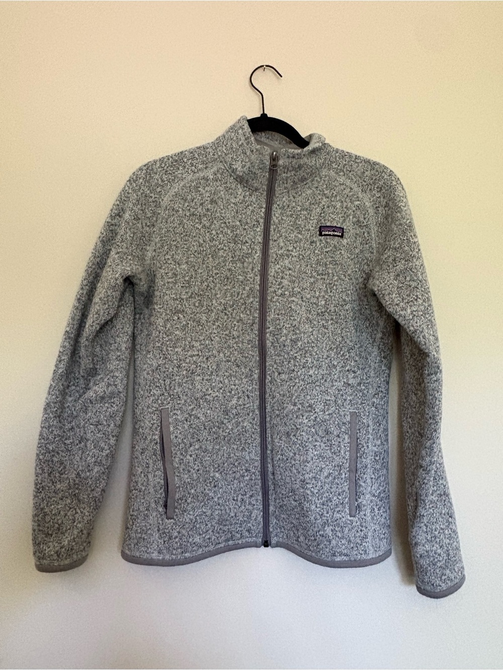 Patagonia Heather Gray Full Zip Fleece Jacket